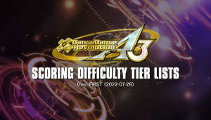 DDR A3 Scoring Difficulty Tier List